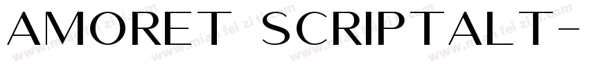 amoret scriptalt字体转换
